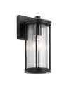 Elstead Lighting Small wall lantern Barras - 1 light source IP44 KL-BARRAS2-S-BK