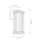 Outdoor wall lamps - Elstead Lighting Small wall lantern Barras - 1 light source IP44 KL-BARRAS2-S-BK - product 5