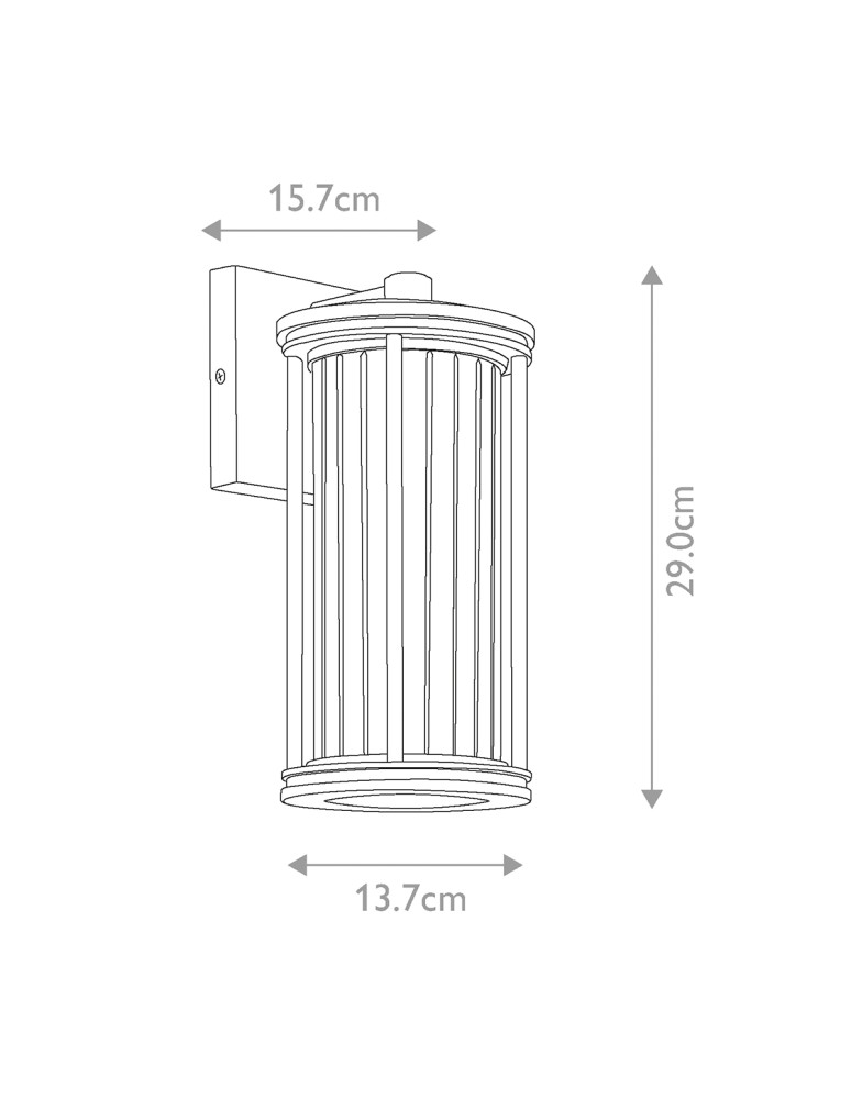 Outdoor wall lamps - Elstead Lighting Small wall lantern Barras - 1 light source IP44 KL-BARRAS2-S-BK - product kolory-swiatla.pl 5