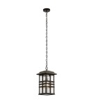 Outdoor pendant lamps - Elstead Lighting Beacon Square pendant lantern - 1 light source - Old bronze IP44 KL-BEACON-SQUARE8-OZ - product 1