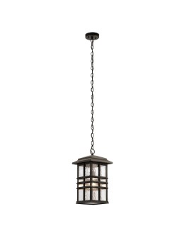 Elstead Lighting Latarnia wisząca Beacon Square - 1 źródło światła - Stary brąz IP44 KL-BEACON-SQUARE8-OZ