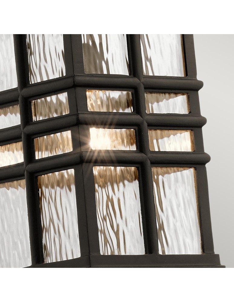 Elstead Lighting Beacon Square pendant lantern - 1 light source - Old bronze IP44 KL-BEACON-SQUARE8-OZ