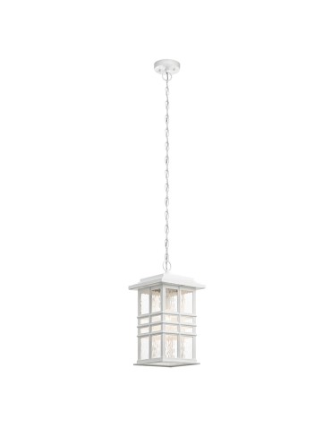 Elstead Lighting Latarnia wisząca Beacon Square - 1 źródło światła - Biała IP44 KL-BEACON-SQUARE8-WHT