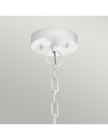 Elstead Lighting Beacon Square pendant lantern - 1 light source - White IP44 KL-BEACON-SQUARE8-WHT - product 2