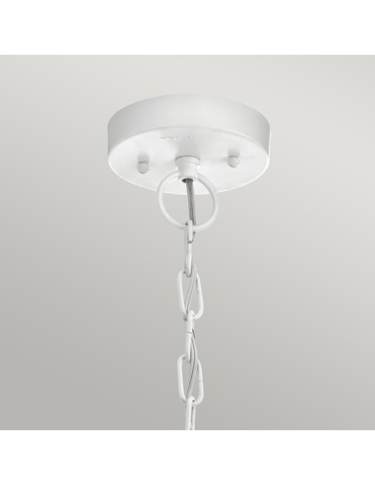 Outdoor pendant lamps - Elstead Lighting Beacon Square pendant lantern - 1 light source - White IP44 KL-BEACON-SQUARE8-WHT - product kolory-swiatla.pl 2