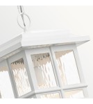 Outdoor pendant lamps - Elstead Lighting Beacon Square pendant lantern - 1 light source - White IP44 KL-BEACON-SQUARE8-WHT - product 3