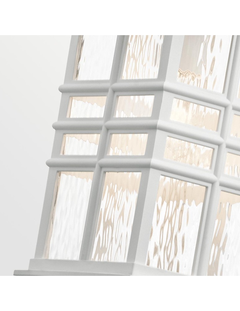 Outdoor pendant lamps - Elstead Lighting Beacon Square pendant lantern - 1 light source - White IP44 KL-BEACON-SQUARE8-WHT - product kolory-swiatla.pl 4