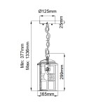 Outdoor pendant lamps - Elstead Lighting Beacon Square pendant lantern - 1 light source - White IP44 KL-BEACON-SQUARE8-WHT - product 5