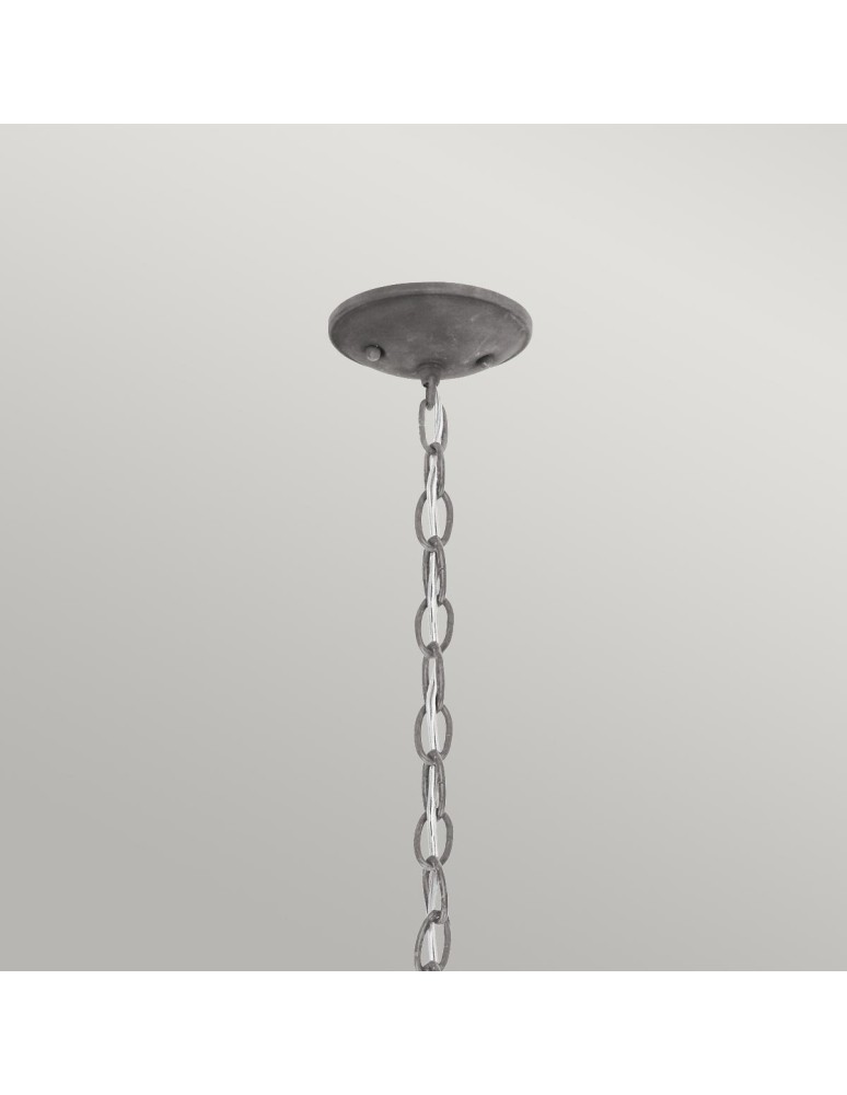 Outdoor pendant lamps - Elstead Lighting Small Bridge Point pendant lantern - 1 light source - Aged zinc IP44 KL-BRIDGEPOINT8S - product kolory-swiatla.pl 2
