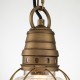 Elstead Lighting Mała latarnia wisząca Bridge Point - 1 źródło światła - Naturalny mosiądz IP44 KL-BRIDGEPOINT8S-NBR