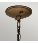 Outdoor pendant lamps - Elstead Lighting Small Bridge Point pendant lantern - 1 light source - Natural brass IP44 KL-BRIDGEPOINT8S-NBR - product 6