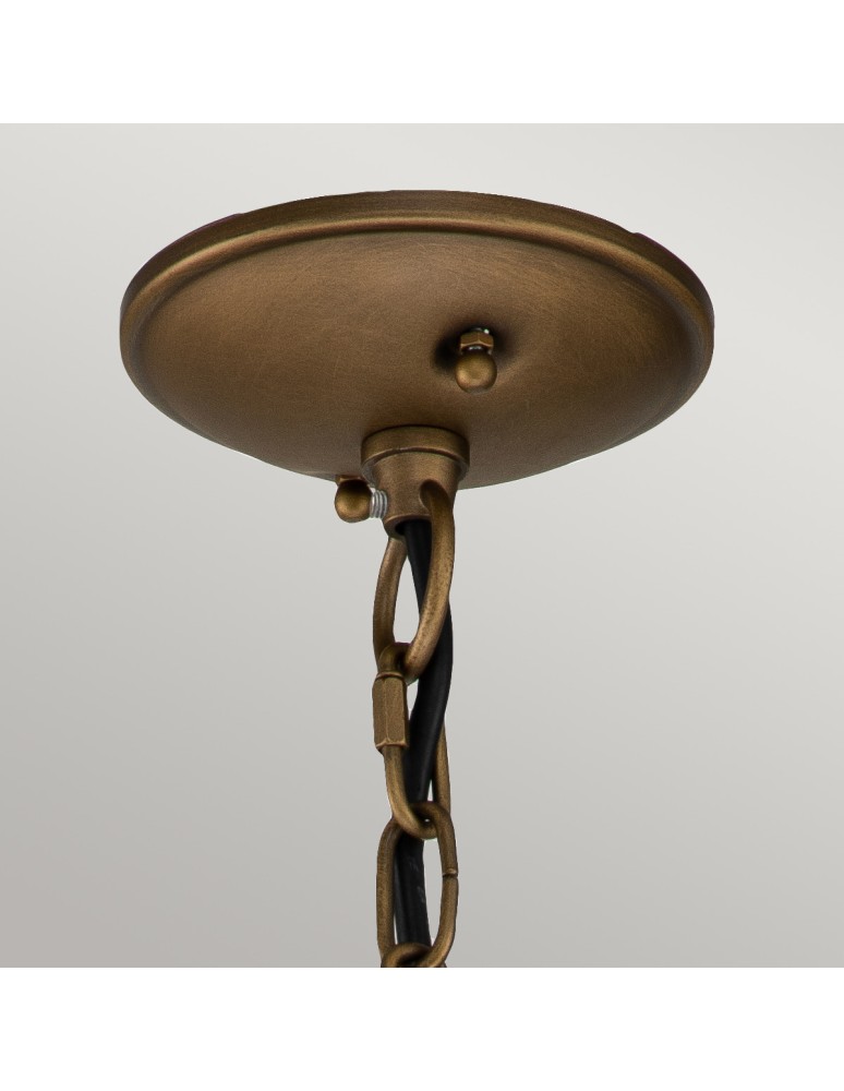 Outdoor pendant lamps - Elstead Lighting Small Bridge Point pendant lantern - 1 light source - Natural brass IP44 KL-BRIDGEPOINT8S-NBR - product kolory-swiatla.pl 6