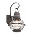 Outdoor wall lamps - Elstead Lighting Large Bridge Point wall lantern - 1 light source - Aged zinc IP44 KL-BRIDGEPOINT-L - product 1