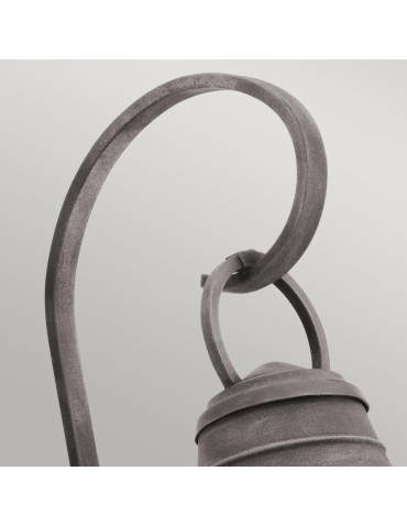 Elstead Lighting Duża latarnia naścienna Bridge Point - 1 źródło światła - Postarzany cynk IP44 KL-BRIDGEPOINT-L - produkt 2