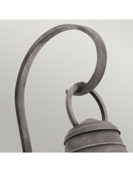 Elstead Lighting Large Bridge Point wall lantern - 1 light source - Aged zinc IP44 KL-BRIDGEPOINT-L - product 2