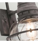 Outdoor wall lamps - Elstead Lighting Large Bridge Point wall lantern - 1 light source - Aged zinc IP44 KL-BRIDGEPOINT-L - product 3