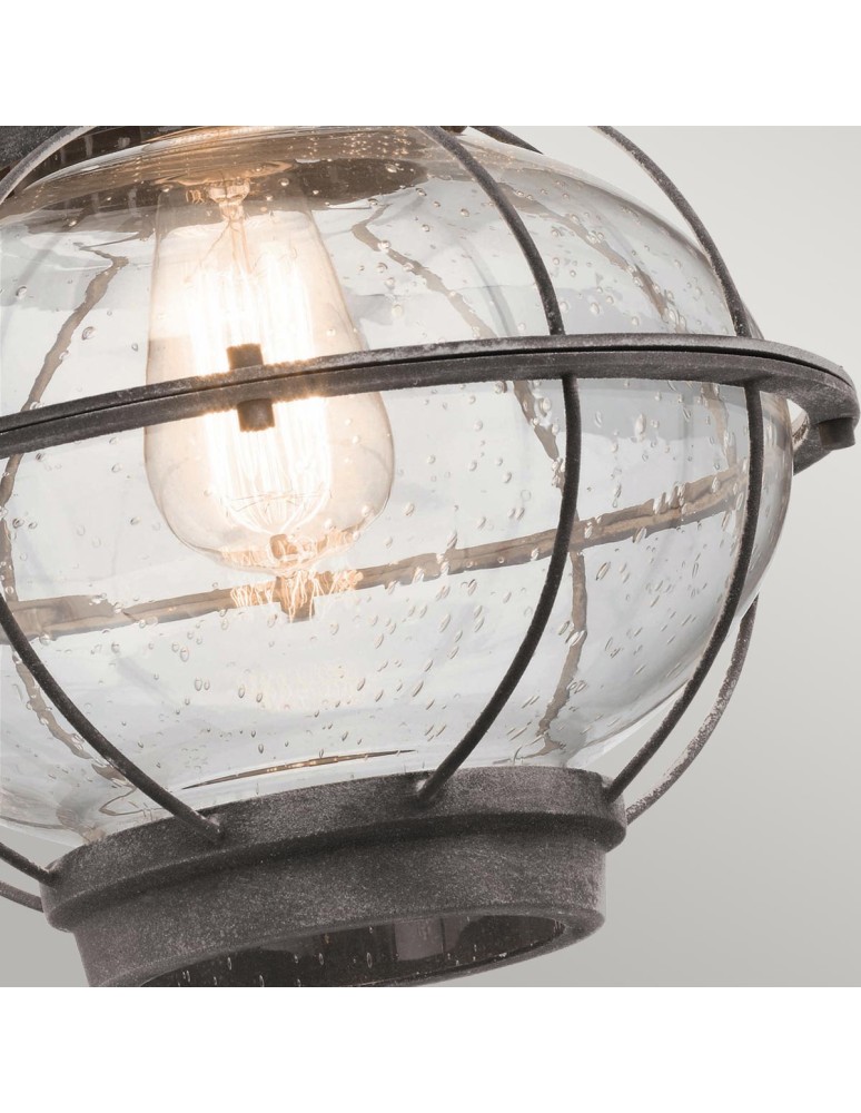 Outdoor wall lamps - Elstead Lighting Large Bridge Point wall lantern - 1 light source - Aged zinc IP44 KL-BRIDGEPOINT-L - product kolory-swiatla.pl 4