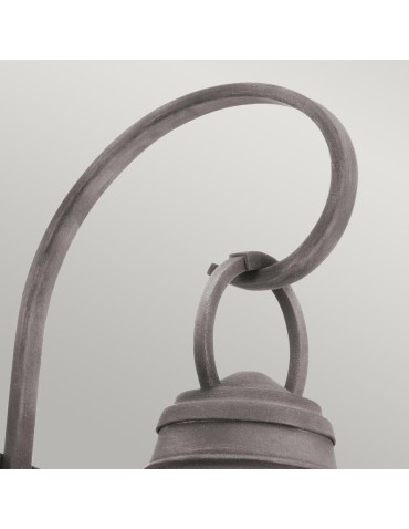 Elstead Lighting Średnia latarnia naścienna Bridge Point - 1 źródło światła - Postarzany cynk IP44 KL-BRIDGEPOINT-M - produkt 2