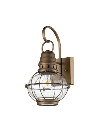 Elstead Lighting Bridge Point medium wall lantern - 1 light source - Natural brass IP44 KL-BRIDGEPOINT-M-NB - product 2
