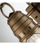 Outdoor wall lamps - Elstead Lighting Bridge Point medium wall lantern - 1 light source - Natural brass IP44 KL-BRIDGEPOINT-M-NB - product 3