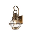 Outdoor wall lamps - Elstead Lighting Small Bridge Point wall lantern - 1 light source - Natural brass IP44 KL-BRIDGEPOINT-S-NBR - product 1