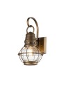 Elstead Lighting Small Bridge Point wall lantern - 1 light source - Natural brass IP44 KL-BRIDGEPOINT-S-NBR