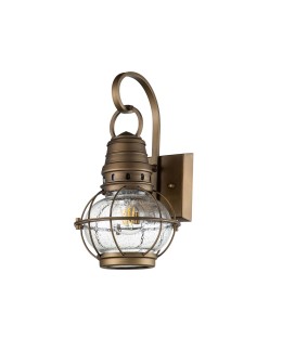 Elstead Lighting Mała latarnia naścienna Bridge Point - 1 źródło światła - Naturalny mosiądz IP44 KL-BRIDGEPOINT-S-NBR - produkt 2