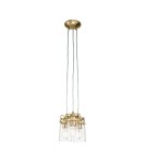 Pendant lamps - Elstead Lighting Brinley pendant lamp - 3 light sources - Brushed brass KL-BRINLEY3-BB - product 1