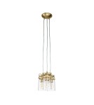 Pendant lamps - Elstead Lighting Brinley pendant lamp - 3 light sources - Brushed brass KL-BRINLEY3-BB - product 2