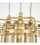 Elstead Lighting Lampa wisząca Brinley - 3 źródła światła - Szczotkowany mosiądz KL-BRINLEY3-BB