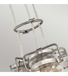 Elstead Lighting Lampa wisząca Brinley - 3 źródła światła - Szczotkowany nikiel KL-BRINLEY3-NI