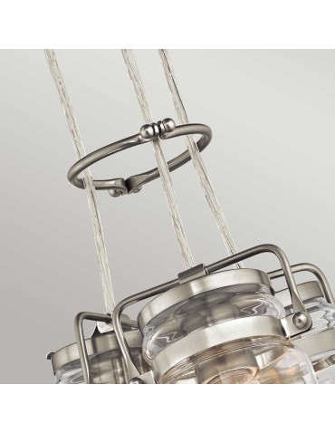 Elstead Lighting Brinley pendant lamp - 3 light sources - Brushed nickel KL-BRINLEY3-NI - product 2