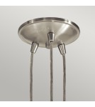 Elstead Lighting Lampa wisząca Brinley - 3 źródła światła - Szczotkowany nikiel KL-BRINLEY3-NI