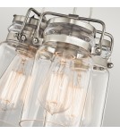 Elstead Lighting Lampa wisząca Brinley - 3 źródła światła - Szczotkowany nikiel KL-BRINLEY3-NI
