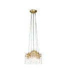Pendant lamps - Elstead Lighting Brinley pendant lamp - 6 light sources - Brushed brass KL-BRINLEY6-BB - product 1