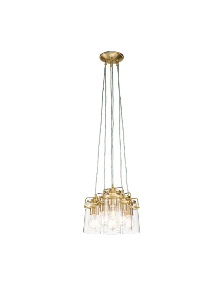 Pendant lamps - Elstead Lighting Brinley pendant lamp - 6 light sources - Brushed brass KL-BRINLEY6-BB - product kolory-swiatla.pl 1