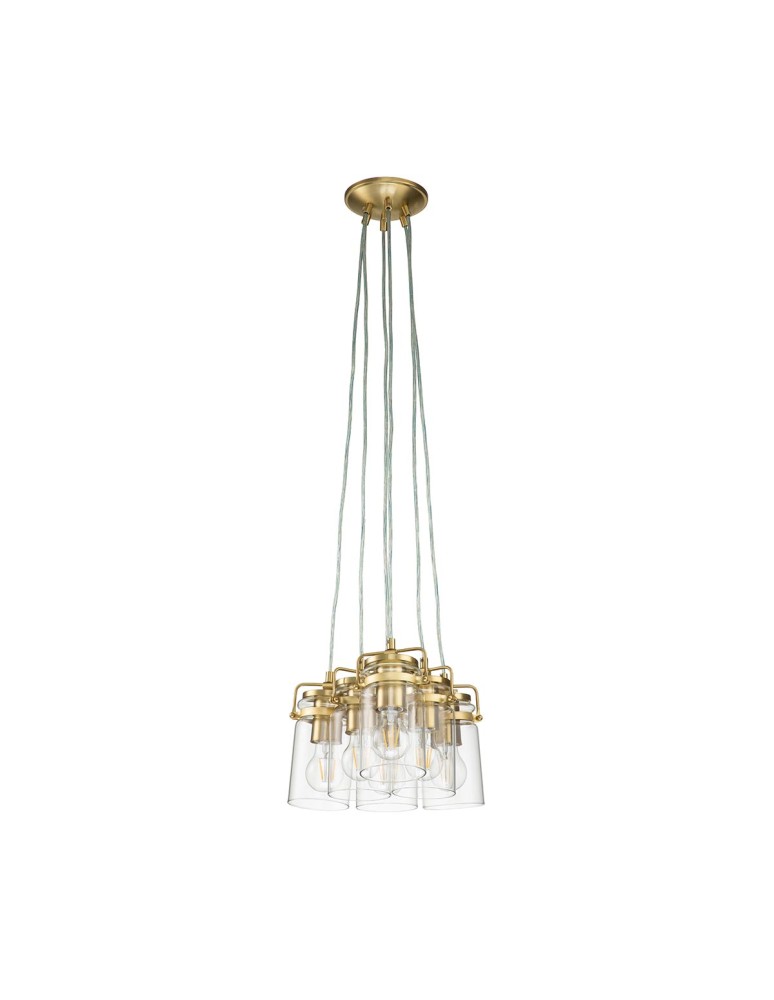 Pendant lamps - Elstead Lighting Brinley pendant lamp - 6 light sources - Brushed brass KL-BRINLEY6-BB - product kolory-swiatla.pl 2