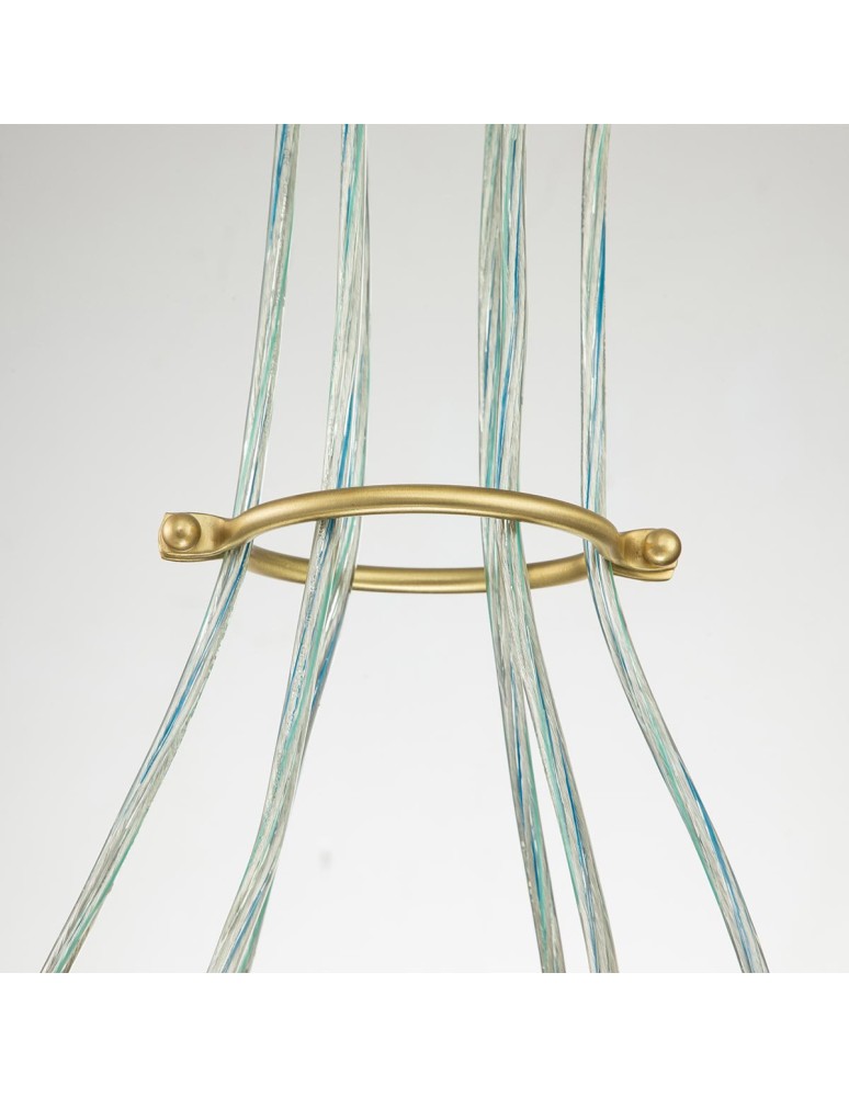 Elstead Lighting Lampa wisząca Brinley - 6 źródeł światła - Szczotkowany mosiądz KL-BRINLEY6-BB