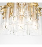 Elstead Lighting Lampa wisząca Brinley - 6 źródeł światła - Szczotkowany mosiądz KL-BRINLEY6-BB