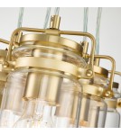 Elstead Lighting Lampa wisząca Brinley - 6 źródeł światła - Szczotkowany mosiądz KL-BRINLEY6-BB