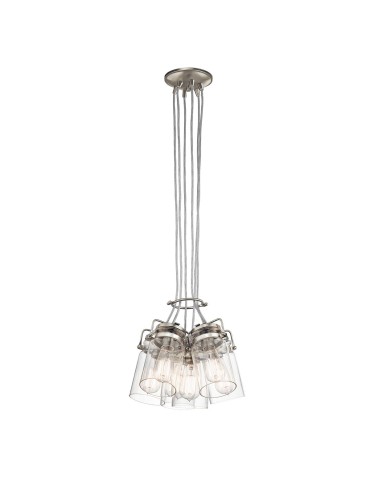 Elstead Lighting Brinley pendant lamp - 6 light sources - Brushed nickel KL-BRINLEY6-NI - product 2