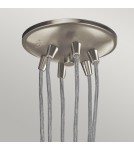 Elstead Lighting Lampa wisząca Brinley - 6 źródeł światła - Szczotkowany nikiel KL-BRINLEY6-NI