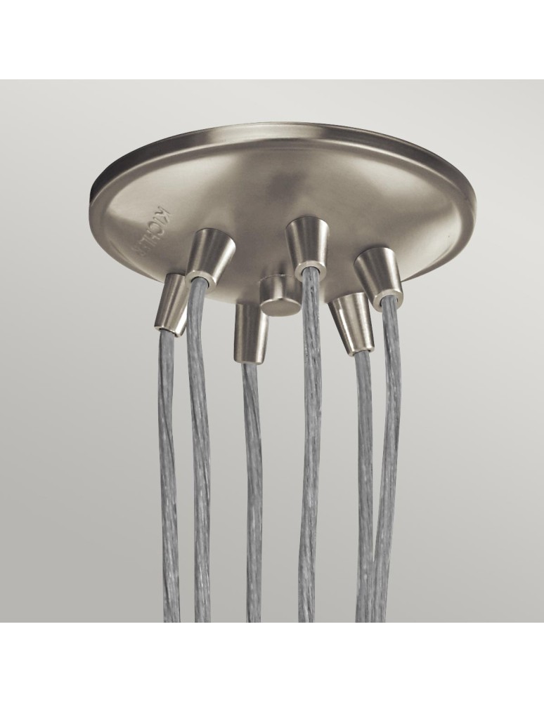 Pendant lamps - Elstead Lighting Brinley pendant lamp - 6 light sources - Brushed nickel KL-BRINLEY6-NI - product kolory-swiatla.pl 4