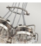 Elstead Lighting Lampa wisząca Brinley - 6 źródeł światła - Szczotkowany nikiel KL-BRINLEY6-NI