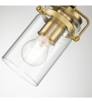 Pendant lamps - Elstead Lighting Brinley small pendant lamp - 1 light source - Brushed brass KL-BRINLEY-MP-BB - product 4