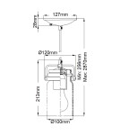 Elstead Lighting Mała lampa wisząca Brinley - 1 źródło światła - Szczotkowany nikiel KL-BRINLEY-MP-NI Elstead Lighting Mała lampa wisząca Brinley - 1 źródło światła - Szczotkowany nikiel KL-BRINLEY-MP-NI