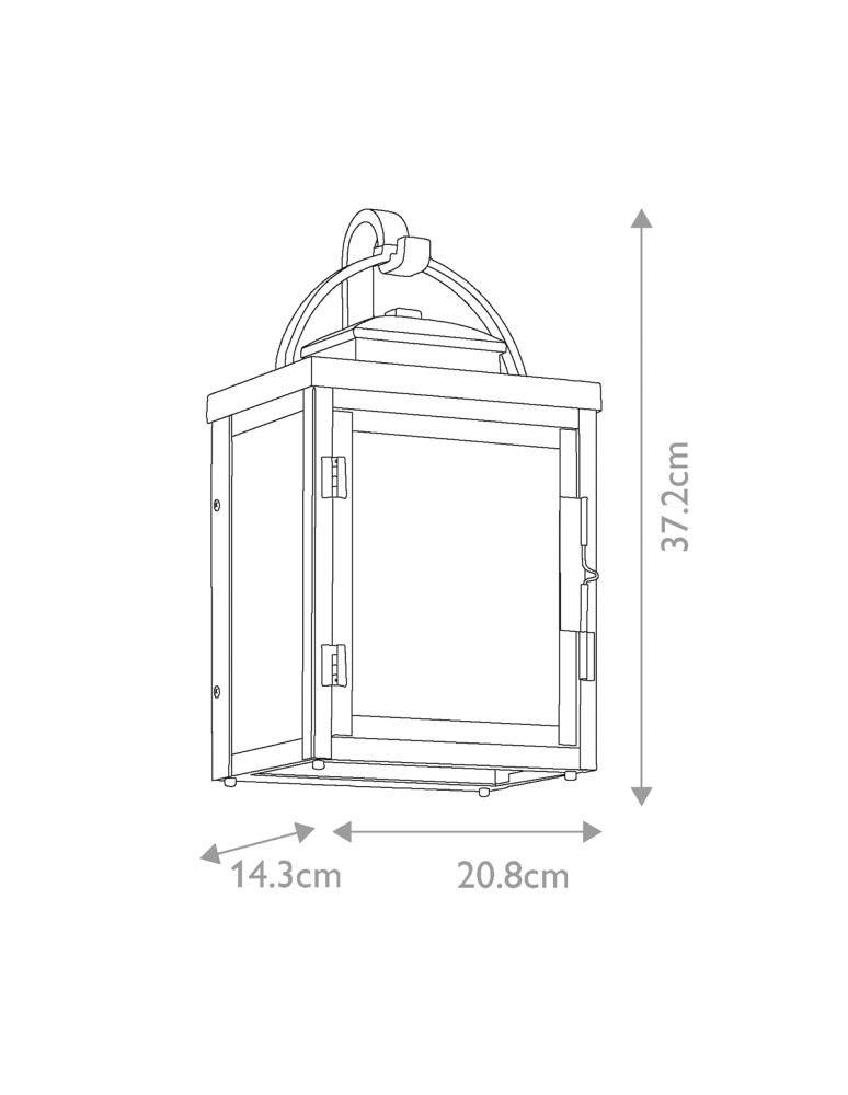 Outdoor wall lamps - Elstead Lighting Carlson medium wall lantern - 2 world sources IP44 KL-CARLSON-M-RZ - product kolory-swiatla.pl 7