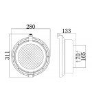Elstead Lighting Latarnia naścienna Clearpoint - 1 źródło światła IP44 KL-CLEARPOINT
