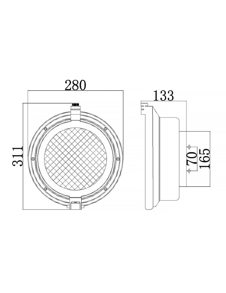 Elstead Lighting Latarnia naścienna Clearpoint - 1 źródło światła IP44 KL-CLEARPOINT