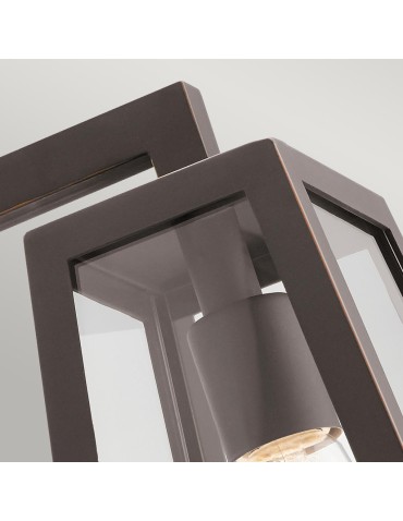 Elstead Lighting Średnia latarnia naścienna Delison - 1 źródło światła IP44 KL-DELISON-M-RZ - produkt 2